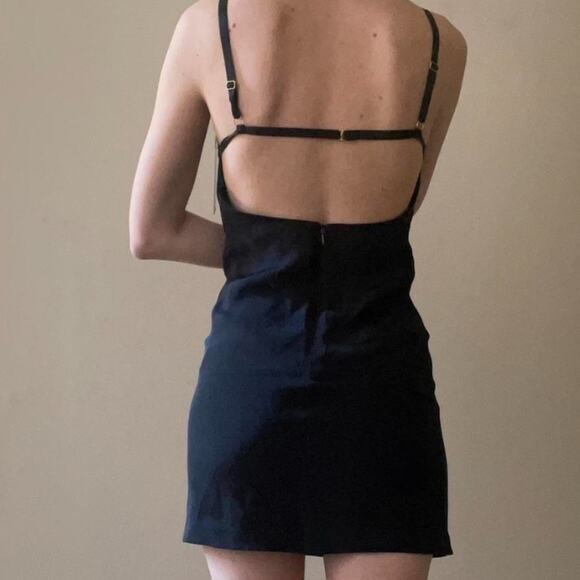 Artless forever SILK CORSET DRESS - BLACK - Picture 2 of 2